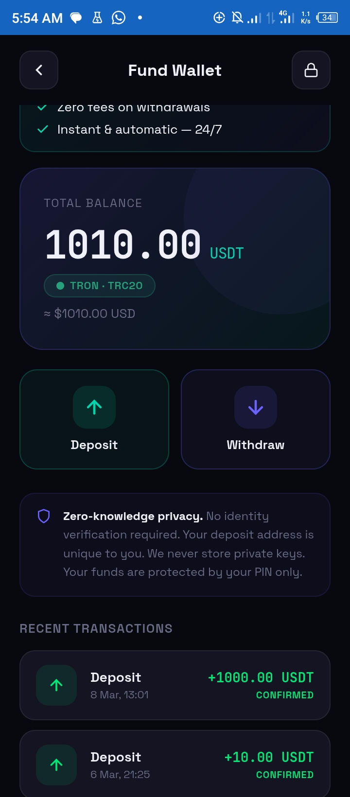 Protege App Screenshot